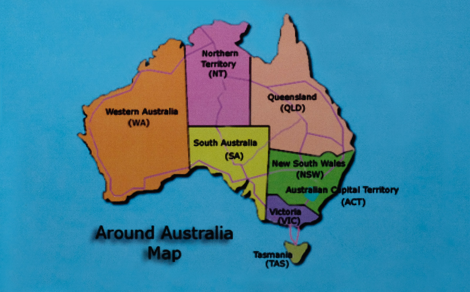 Australian Pub Games map